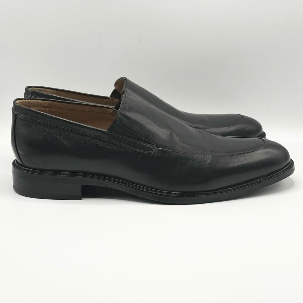COLE HAAN GRAND OS Men's Dress Shoes Moc Toe Loafers Black Leather - US 15 Wide - Picture 4 of 13